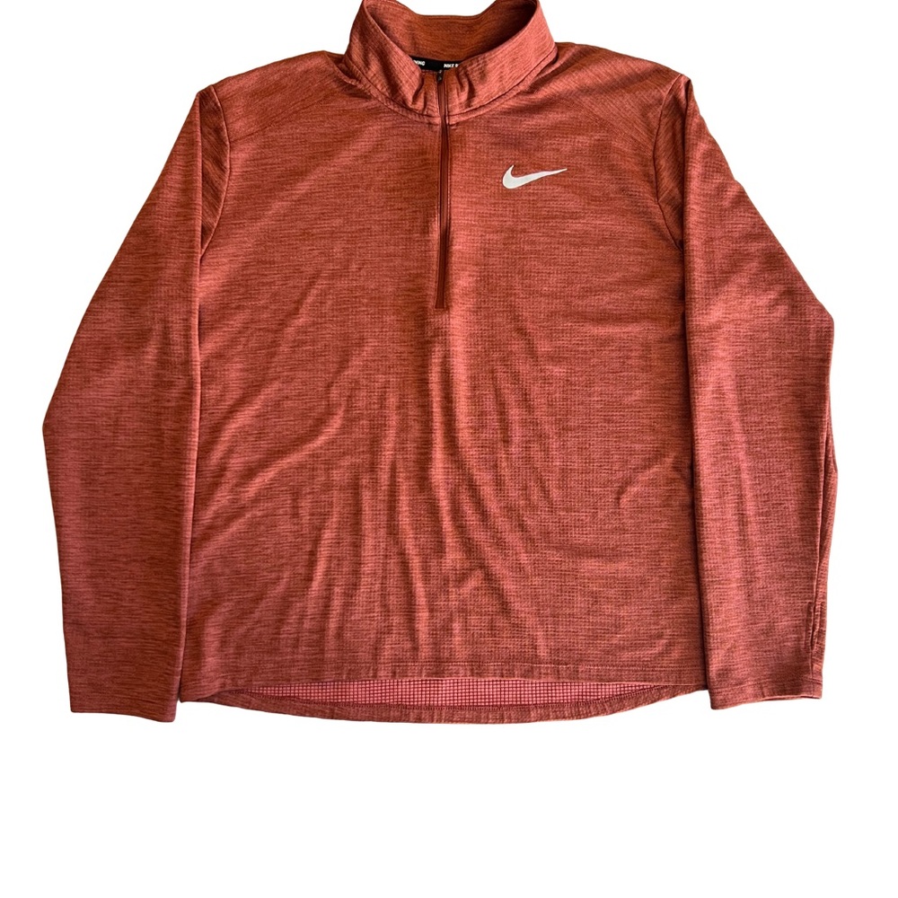 Nike Running Large Pacer Zip Cinnamon/Light Redwood/Reflective Silver Thumbholes